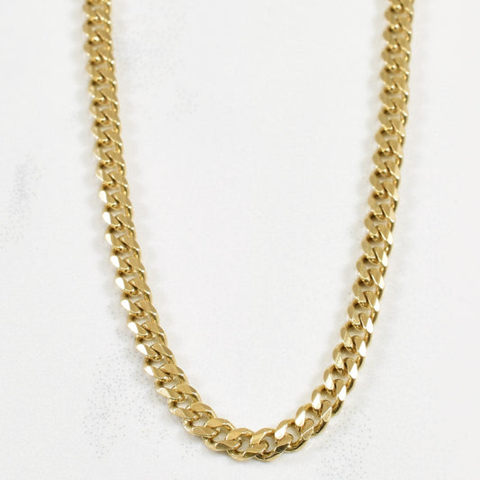 10k Yellow Gold Cuban Link Chain | 21 |