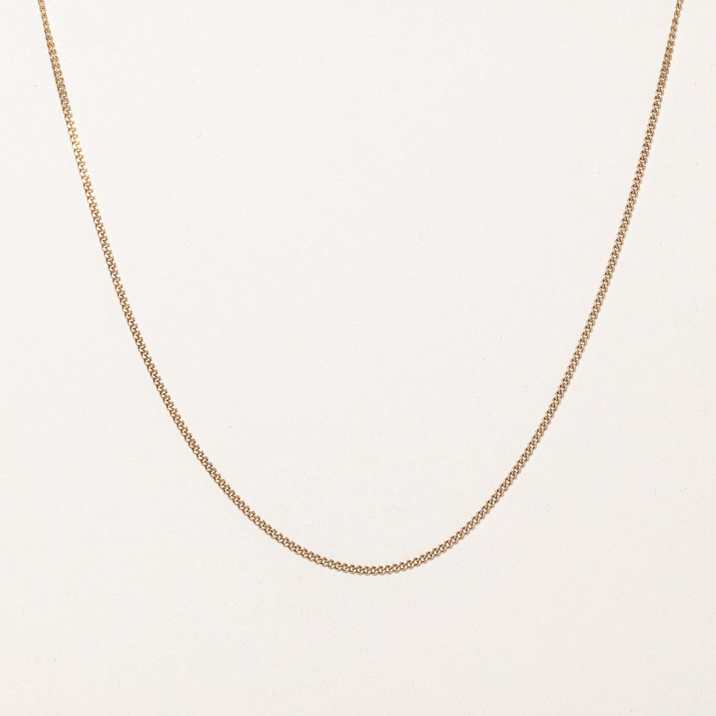 10K Yellow Gold Curb Link Chain | 1.63mm | 20.5