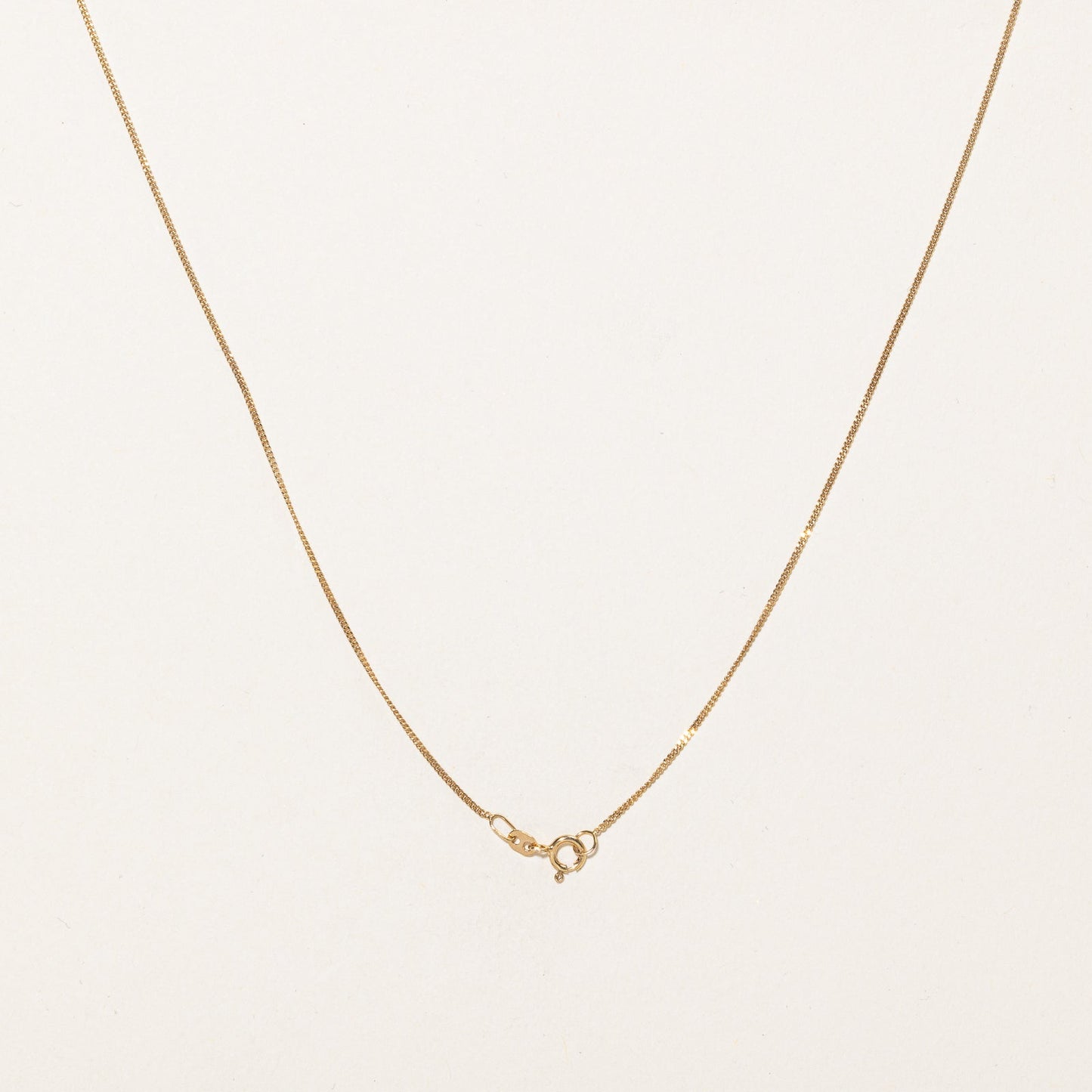 10K Yellow Gold Curb Link Chain | 0.90mm | 16
