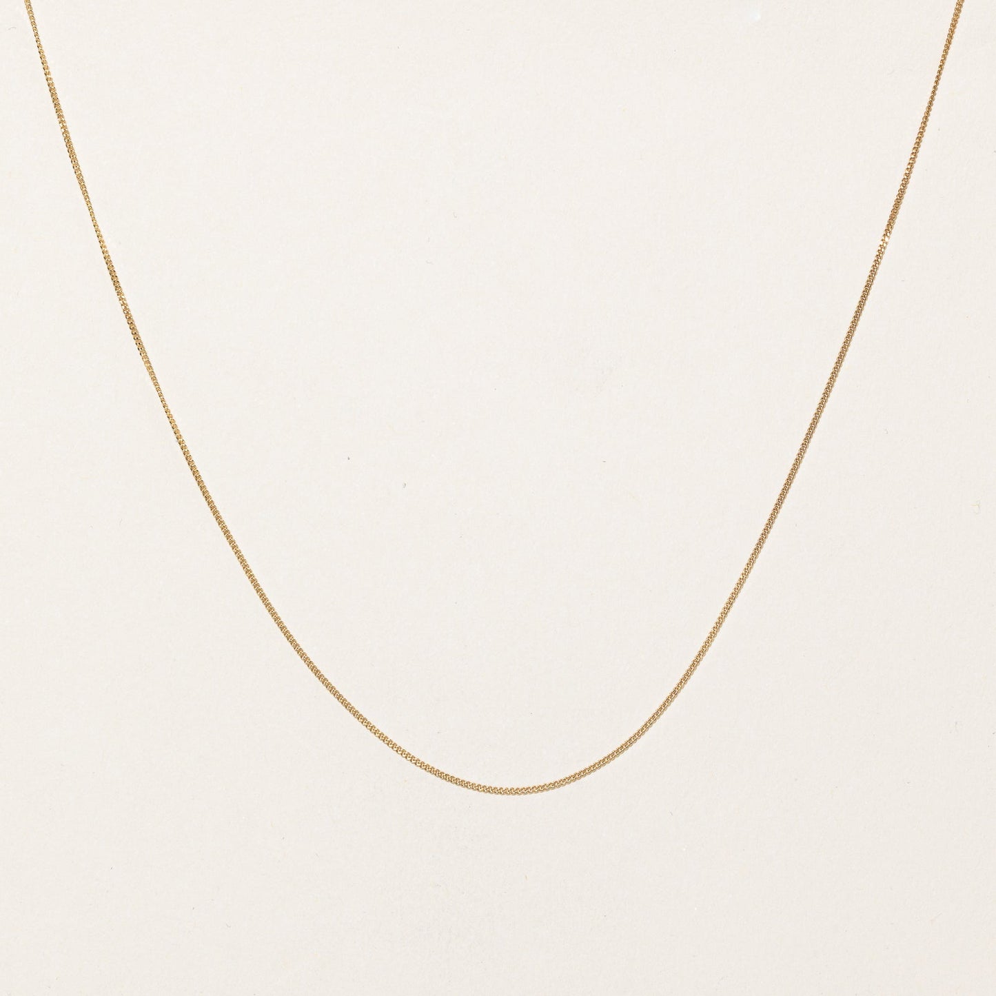10K Yellow Gold Curb Link Chain | 0.90mm | 16