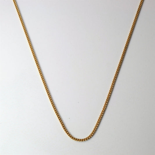 10k Yellow Gold Curb Chain | 16|