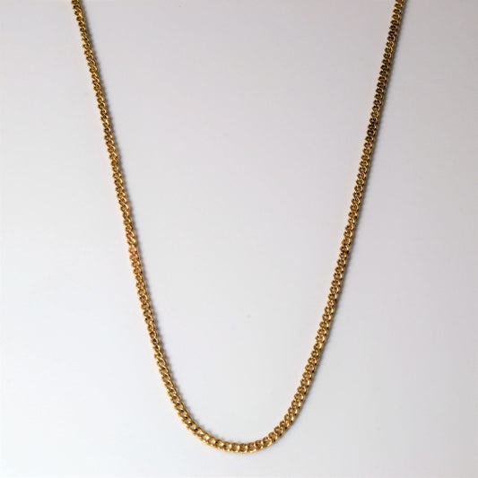 10k Yellow Gold Curb Chain | 19 |