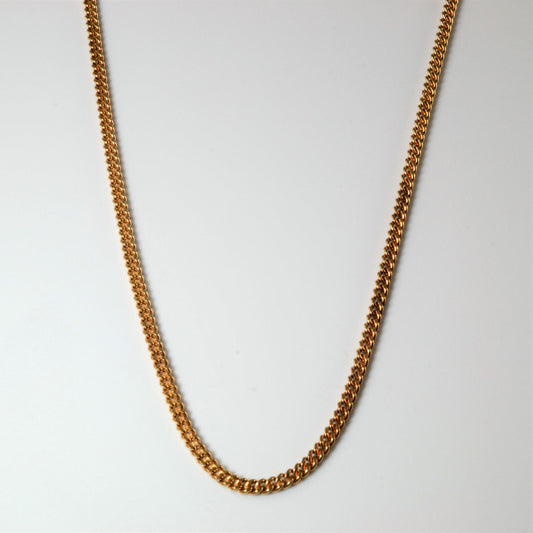 10k Yellow Gold Curb Chain | 22 |
