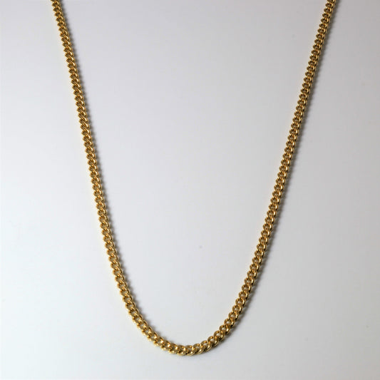 10k Yellow Gold Curb Chain | 20|