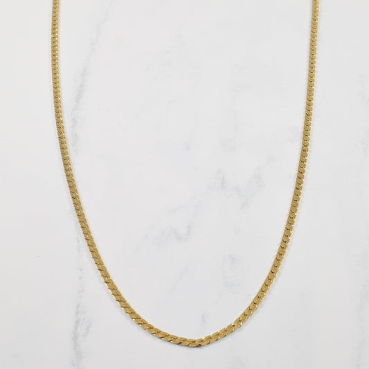 10k Yellow Gold Curb Chain | 22 |