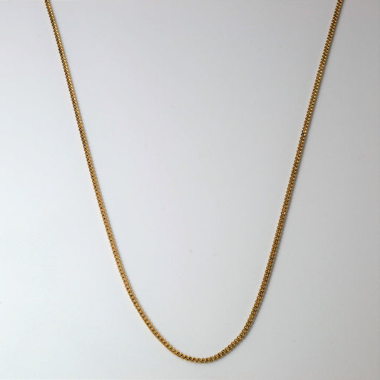 10k Yellow Gold Curb Chain | 18|