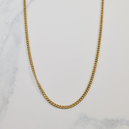 10k Yellow Gold Curb Chain | 26 |