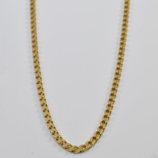 10k Yellow Gold Curb Chain | 22.5 |