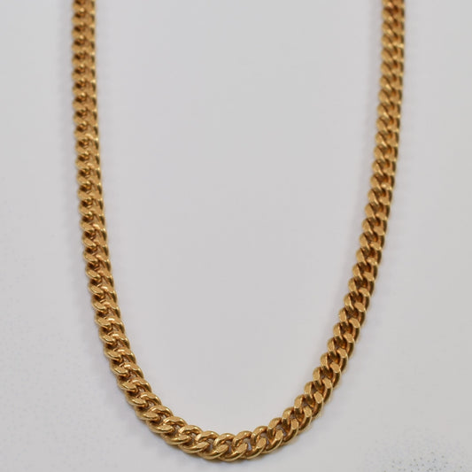 10k Yellow Gold Curb Chain | 24 |
