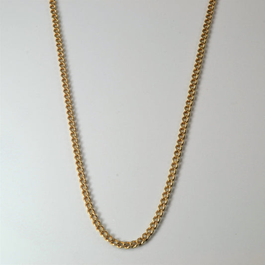 10k Yellow Gold Curb Chain | 24 |