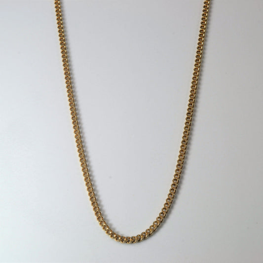 10k Yellow Gold Curb Chain | 22 |