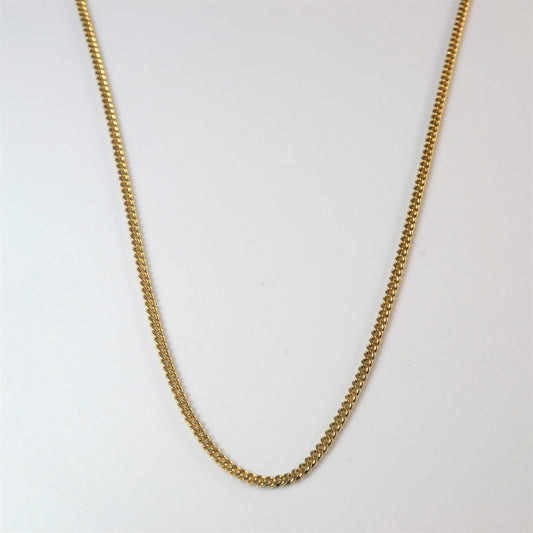10k Yellow Gold Curb Chain | 20 |