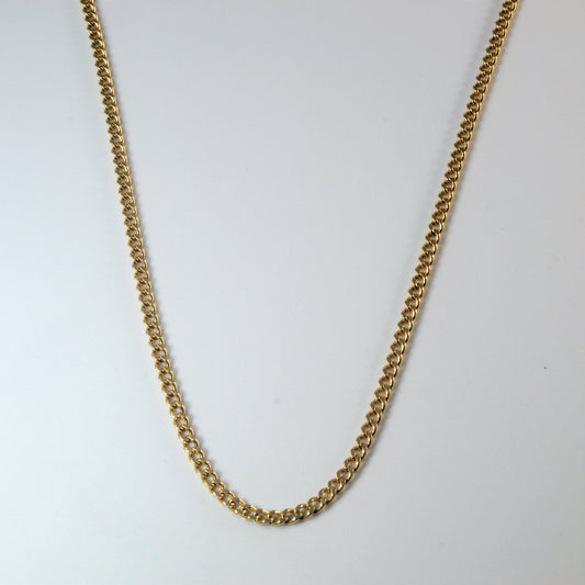 10k Yellow Gold Curb Chain | 24 |
