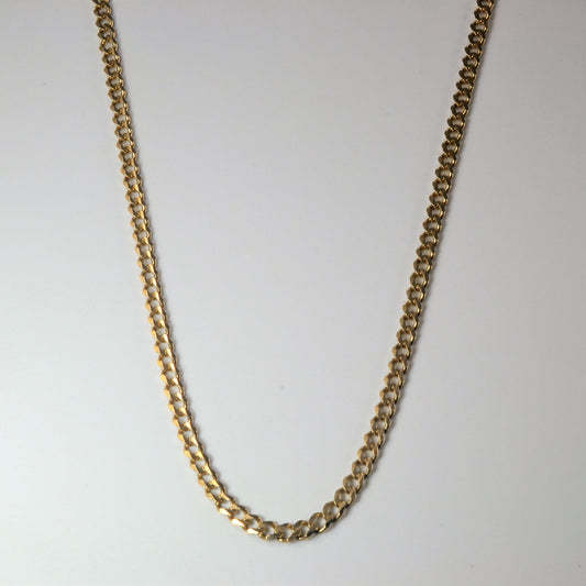 10k Yellow Gold Curb Chain | 21 |