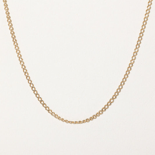 10k Yellow Gold Curb Chain | 24 |