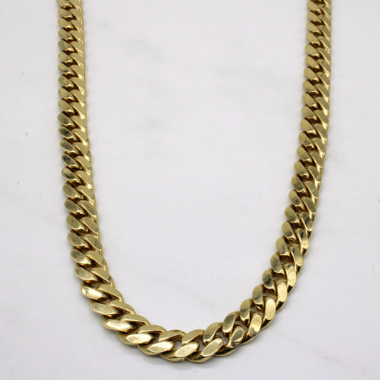 10k Yellow Gold Cuban Link Chain | 28 |