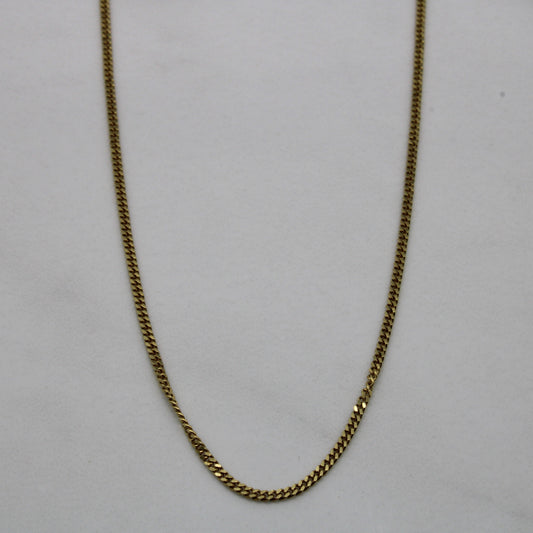 10k Yellow Gold Curb Chain | 26 |
