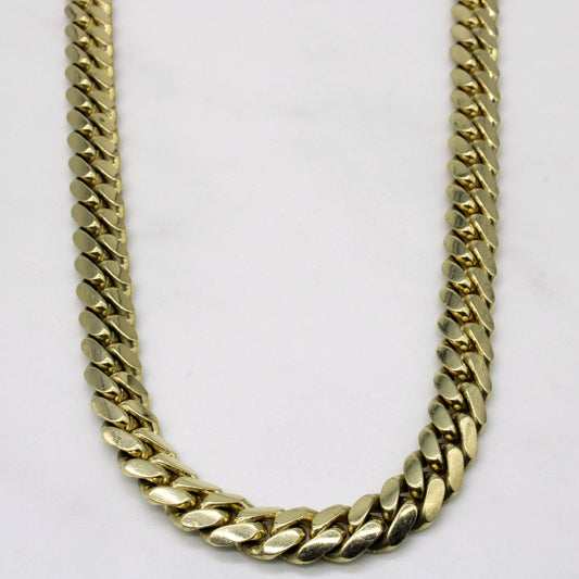10k Yellow Gold Cuban Link Chain | 24 |