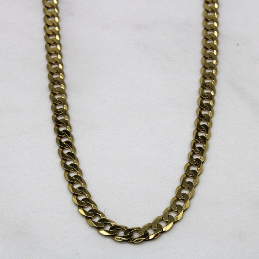 10k Yellow Gold Curb Chain | 24 |