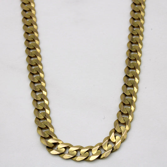 10k Yellow Gold Cuban Link Chain | 22 |
