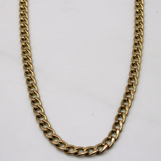 10k Yellow Gold Cuban Link Chain | 22 |