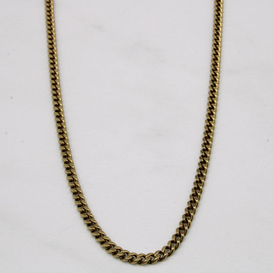 10k Yellow Gold Cuban Link Chain | 21 |