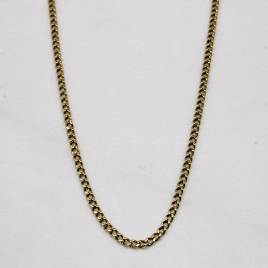 10k Yellow Gold Curb Chain | 24 |