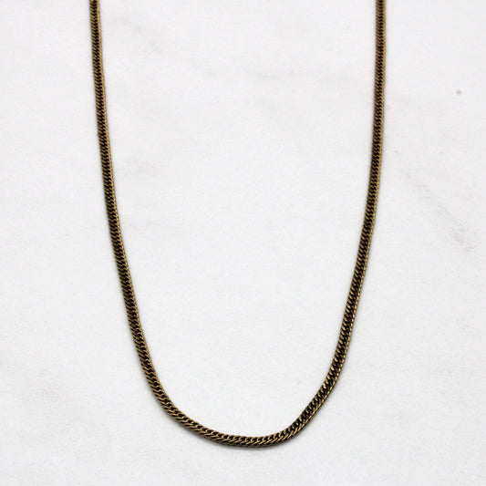 10k Yellow Gold Curb Chain | 18 |