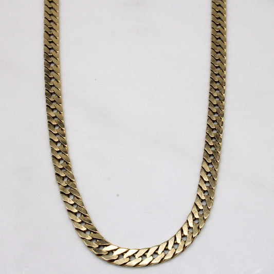 10k Yellow Gold Cuban Link Chain | 21 |