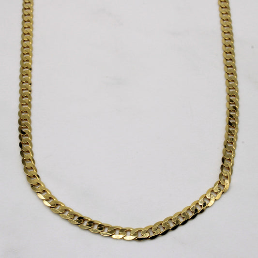 10k Yellow Gold Curb Chain | 22 |