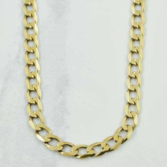 10k Yellow Gold Cuban Link Chain | 20 |