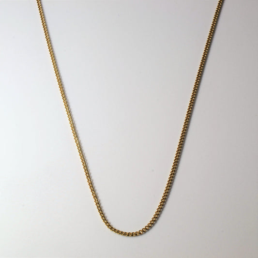 10k Yellow Gold Curb Chain | 27|