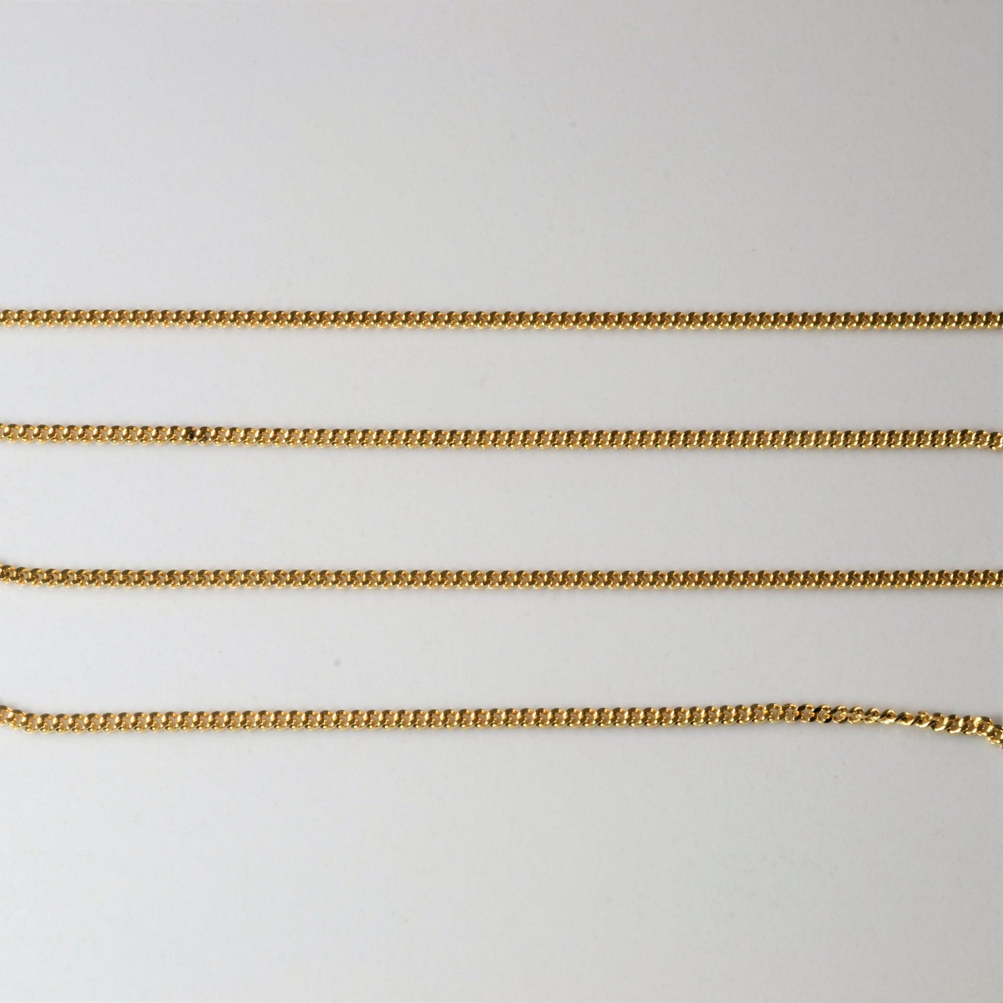 10k Yellow Gold Curb Chain | 16|