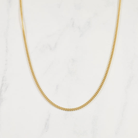 10k Yellow Gold Curb Chain | 26 |