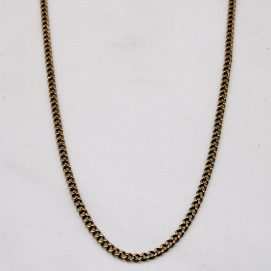 10k Yellow Gold Curb Chain | 28 |