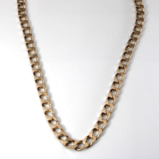 10k Yellow Gold Curb Link Chain | 14|