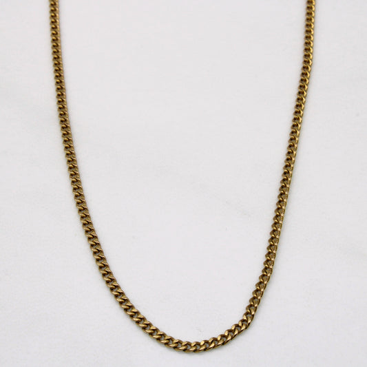 10k Yellow Gold Cuban Link Chain | 18 |