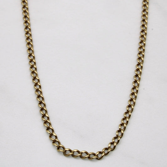 10k Yellow Gold Curb Chain | 28 |