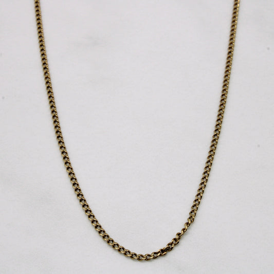 10k Yellow Gold Curb Chain | 26 |