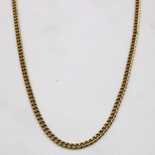 10k Yellow Gold Cuban Link Chain | 18 |