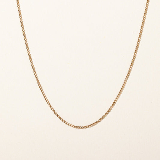 10k Yellow Gold Cuban Link Chain | 16 |